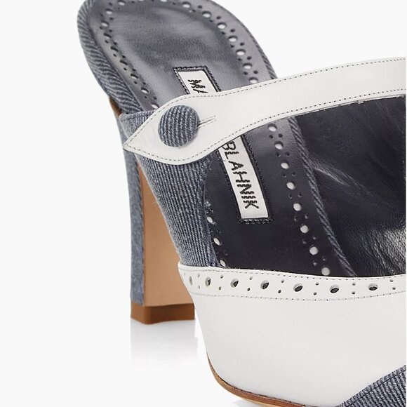 Manolo Blahnik Agathanu heel mules - Picture 8 of 14